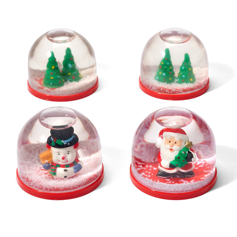 The Seasonal Aisle 4 Piece Mini Christmas Snow Globe Set Wayfair.co.uk